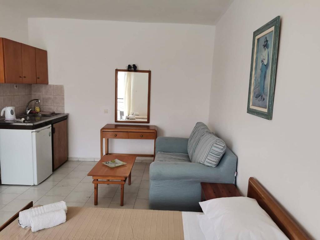 Kuchyň nebo kuchyňský kout v ubytování Pantheon Apartments Kos Town