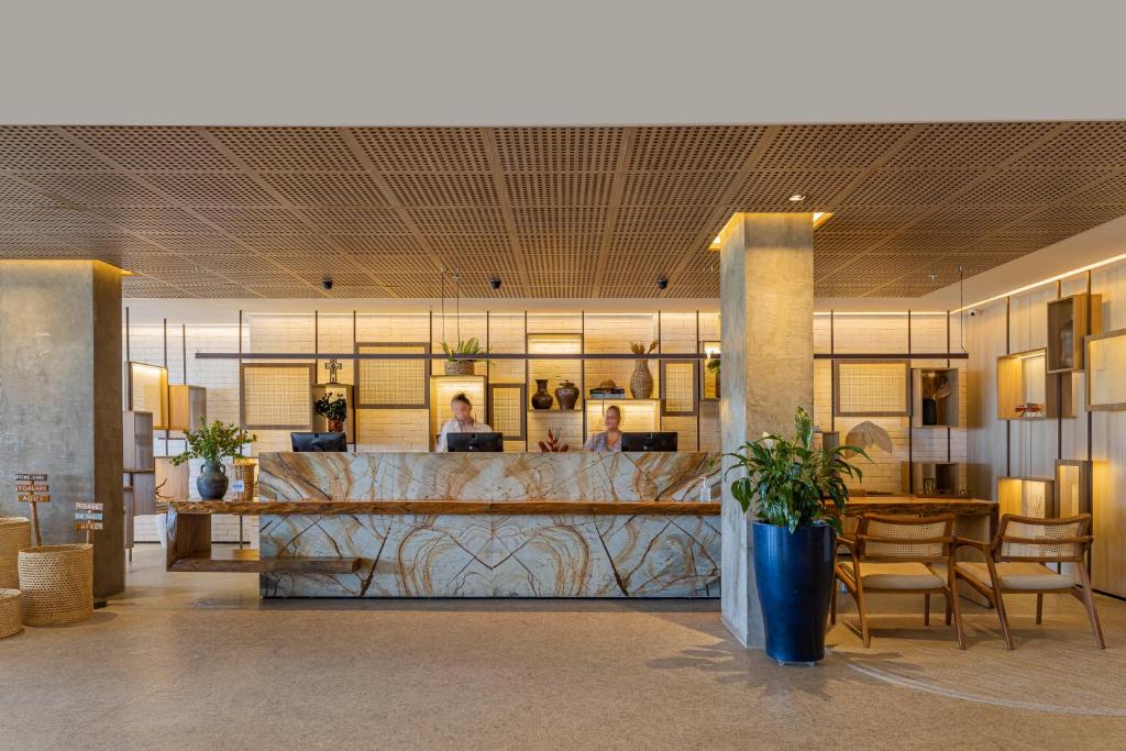 Vstupní hala nebo recepce v ubytování Praiano Hotel