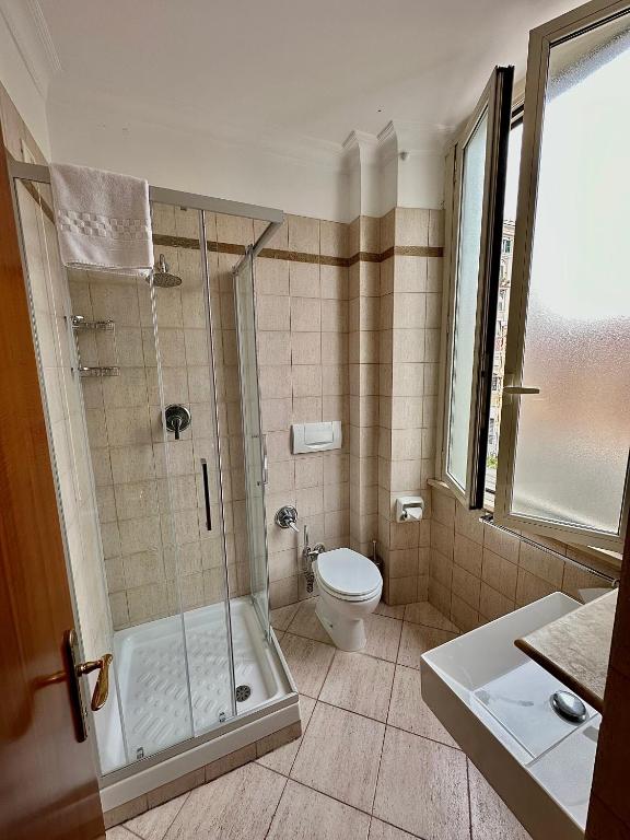 Koupelna v ubytování Hotel Principe Di Piemonte