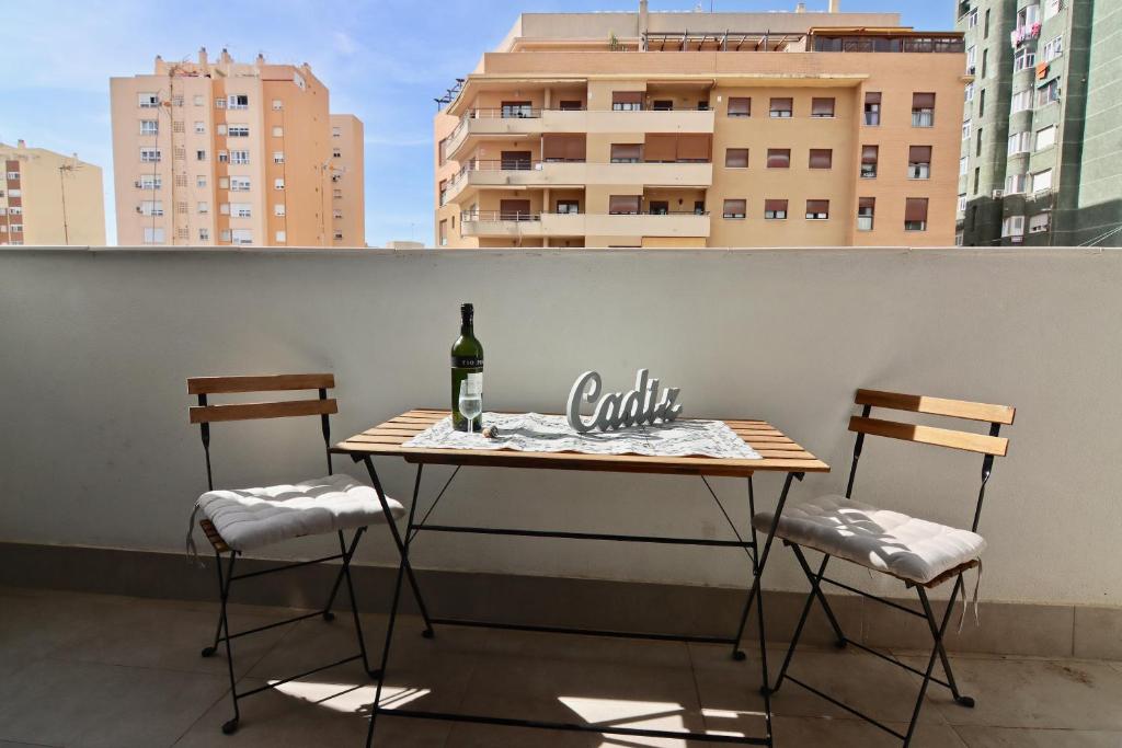 Balkón nebo terasa v ubytování Apartamento San Leonardo Playa (Free Parking)