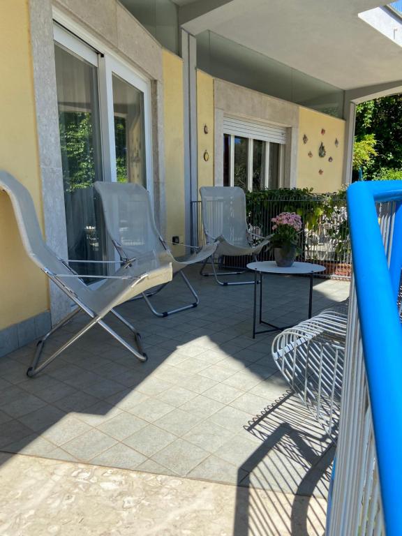 A patio or other outdoor area at Villa Savoia Mondello