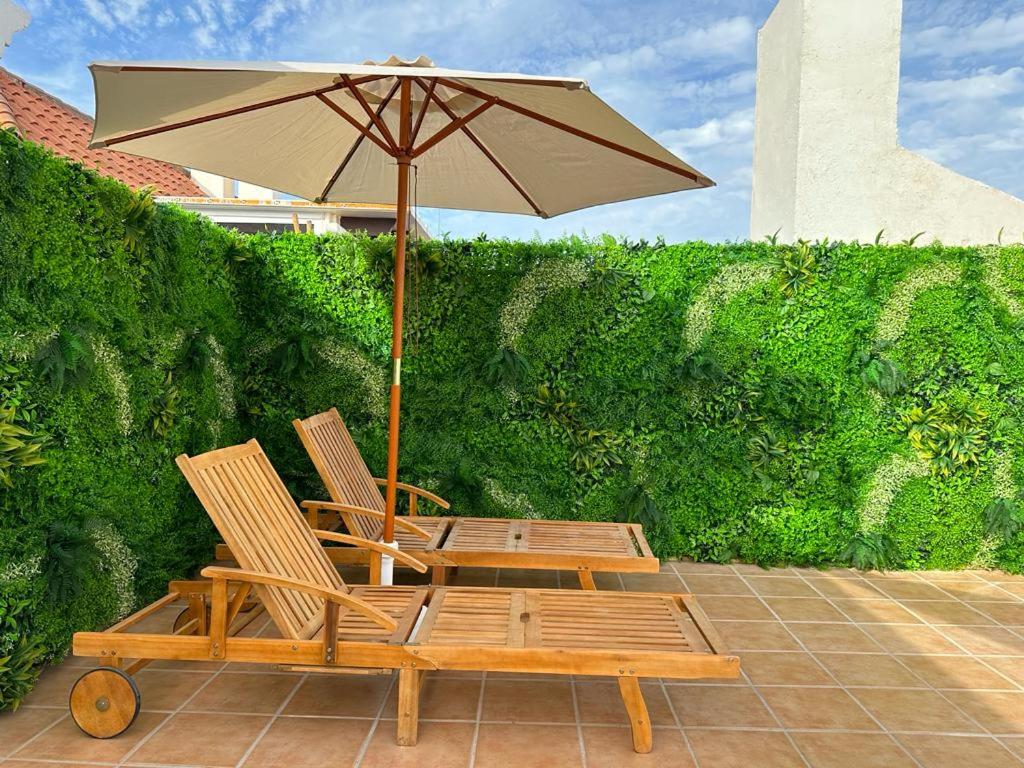 Zahrada ubytování 2 bed Penthouse with Sea View