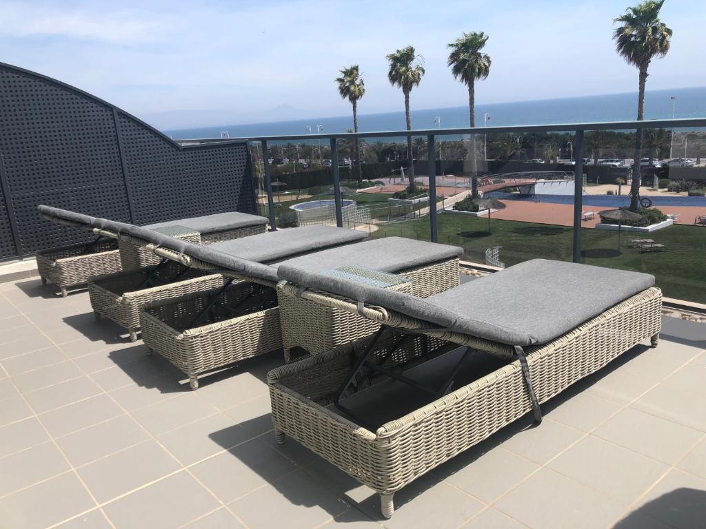 Apartment luxury beachfront penthouse with sunroof terrace ...