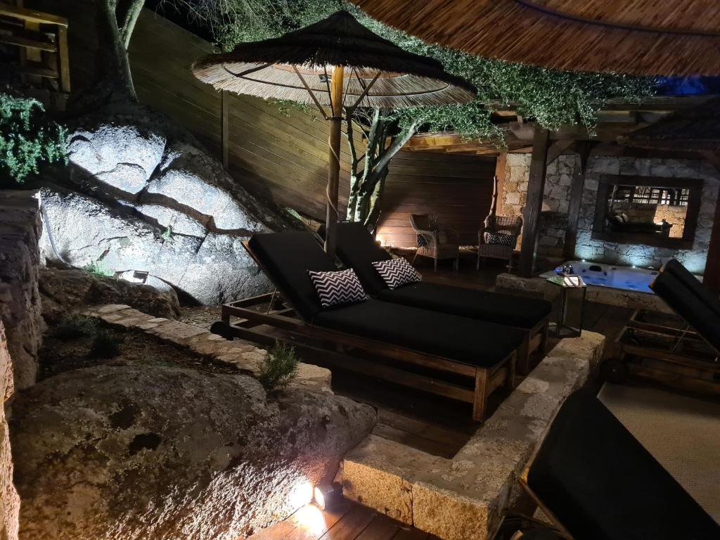 Posezení v ubytování Chambre d'hôte Casa Maredda