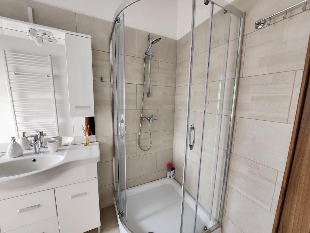 Koupelna v ubytování Antique ApartHotel
