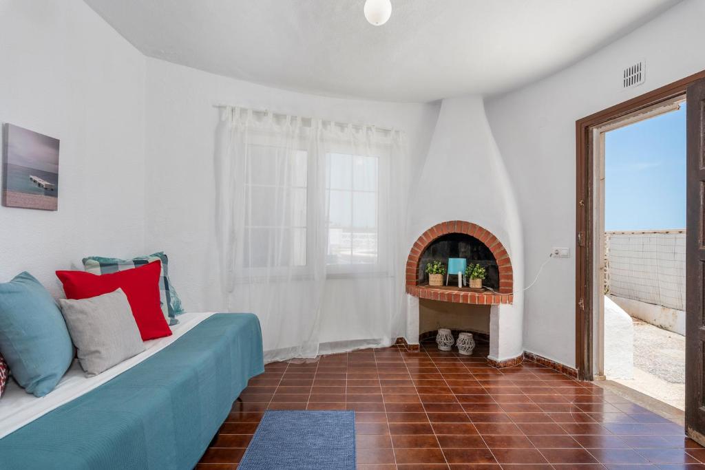 Posezení v ubytování Beautiful house with sea views and private pool