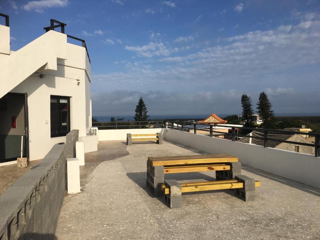 Balkón nebo terasa v ubytování 九屏文旅 JP guesthouse