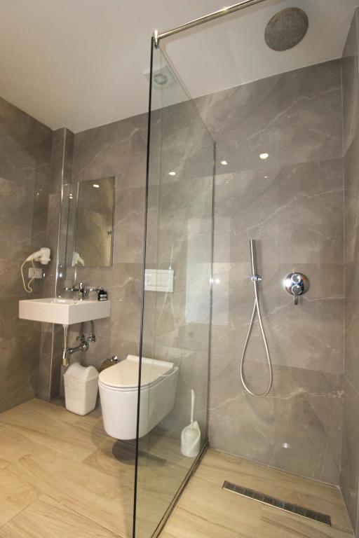 Koupelna v ubytování Hotel Bega