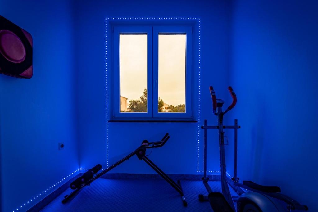 Posilňovňa alebo fitness centrum v ubytovaní Apartments with a swimming pool Pula - 7356
