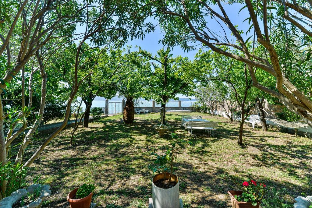 Vonkajšia záhrada v ubytovaní Apartments by the sea Sukosan, Zadar - 6133
