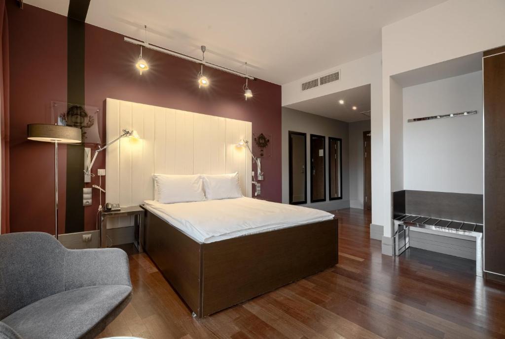 Posteľ alebo postele v izbe v ubytovaní Qubus Hotel Bydgoszcz