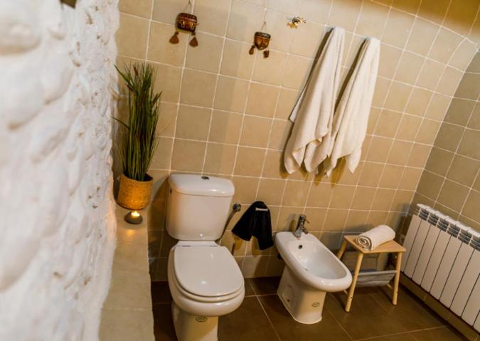 Koupelna v ubytování Casa el Envero