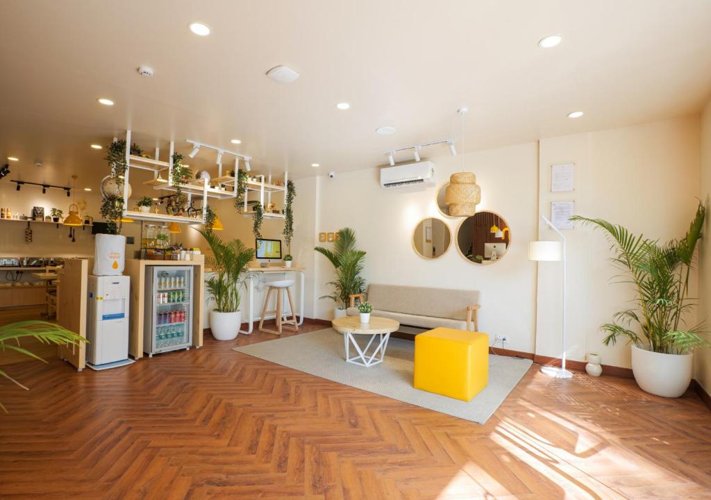 Kuchyň nebo kuchyňský kout v ubytování Bloom Hotel Koramangala