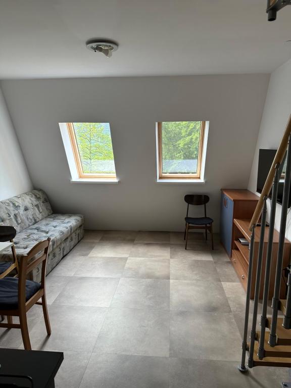 Posezení v ubytování Retro apartments Kaninska vas