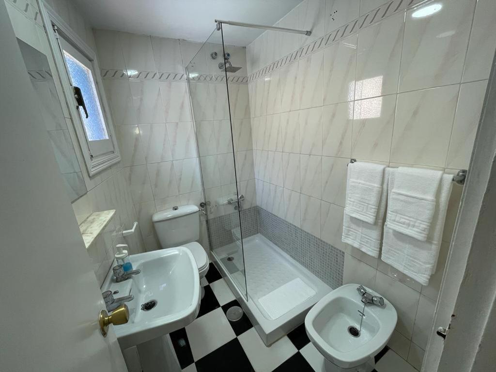 Kúpeľňa v ubytovaní Micaela Charming Hostal
