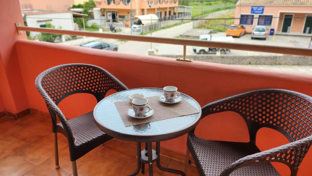 A seating area at VILLA ELENA