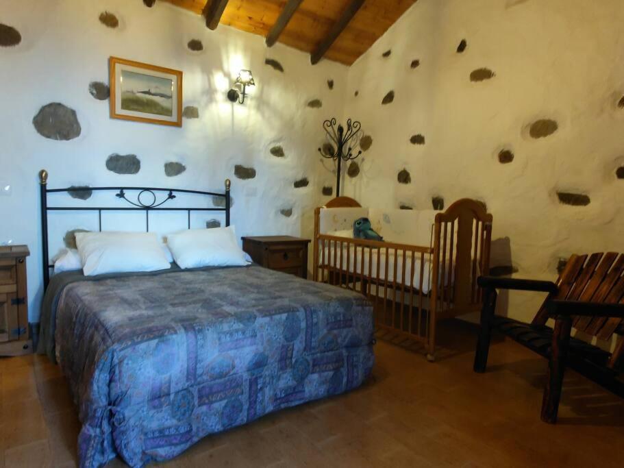 Postel nebo postele na pokoji v ubytování Finca Ancestros
