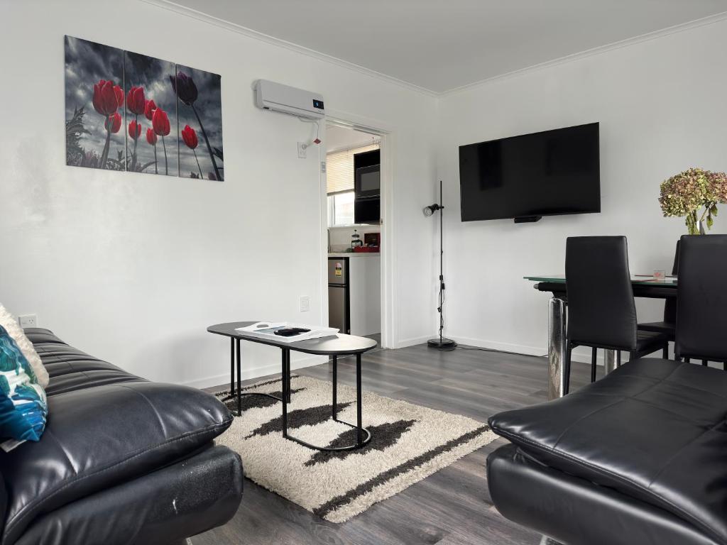 TV a/nebo společenská místnost v ubytování A1 Kaikoura Motel & Apartment