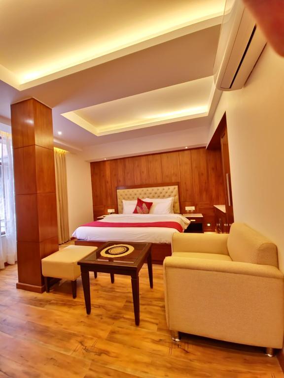 Postel nebo postele na pokoji v ubytování Vaydantaa - Luxury Boutique Resort Mussoorie