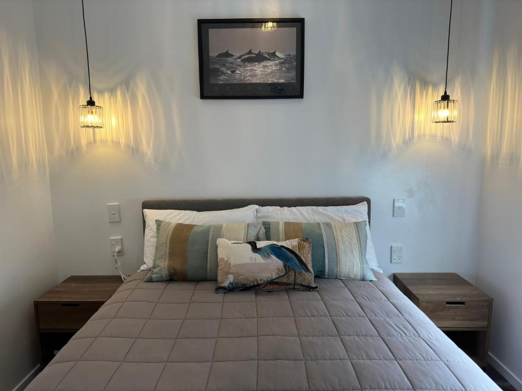 Postel nebo postele na pokoji v ubytování A1 Kaikoura Motel & Apartment