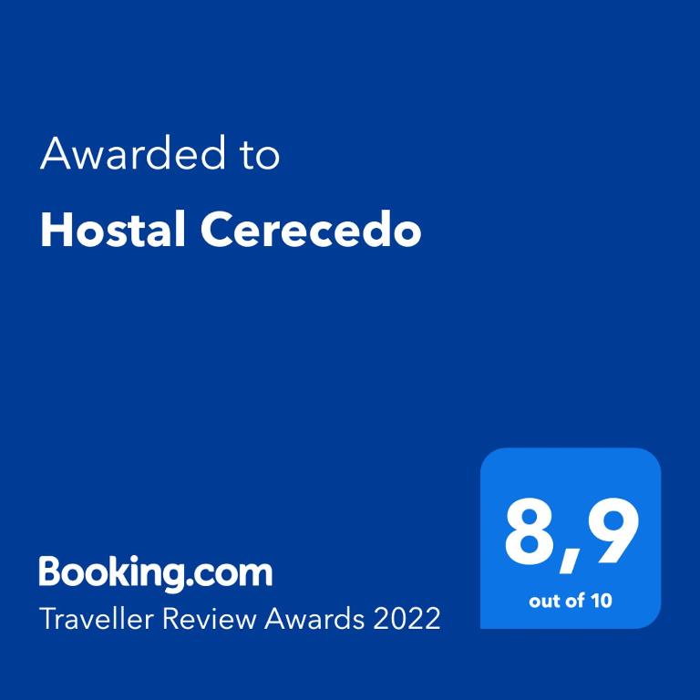Certifikát, ocenenie alebo iný dokument vystavený v ubytovaní Hostal Cerecedo