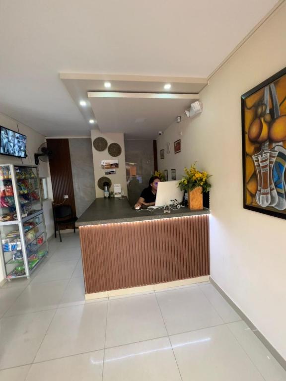 Vstupní hala nebo recepce v ubytování Aparta Hotel El Cacique Upar
