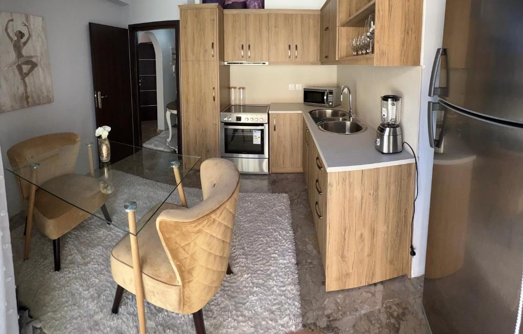 Kuchyň nebo kuchyňský kout v ubytování APARTMENT DOWNTOWN