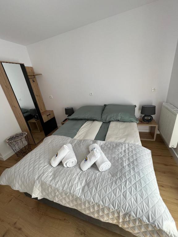 Posteľ alebo postele v izbe v ubytovaní SZWEDZKA22 PL Premium Rooms