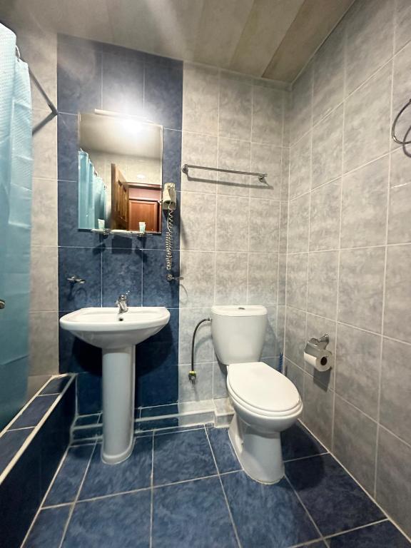Koupelna v ubytování Park Hotel Imeri kutaisi