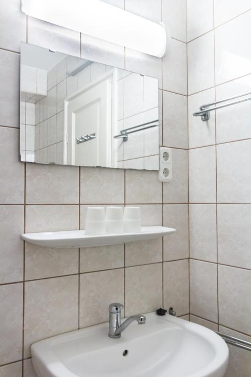 Koupelna v ubytování Mohacsi Guesthouse