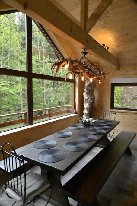 Posezení v ubytování Chalet : le moulin du sagard