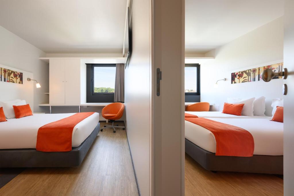 Cama o camas de una habitación en Star Inn Porto