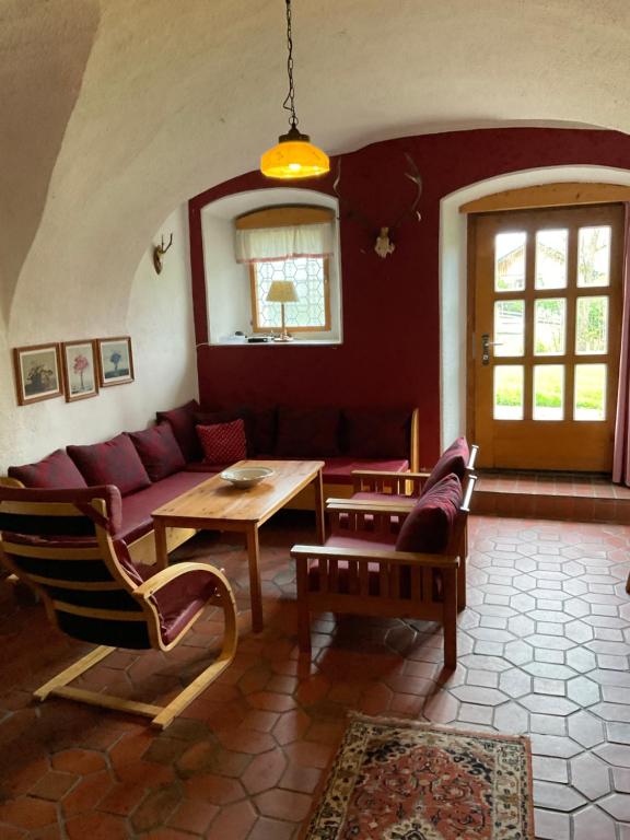 Istumisnurk majutusasutuses Steiner Stammhaus
