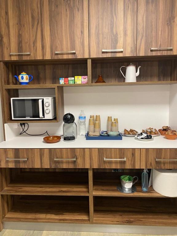 Kuchyň nebo kuchyňský kout v ubytování Hotel Las Tablas