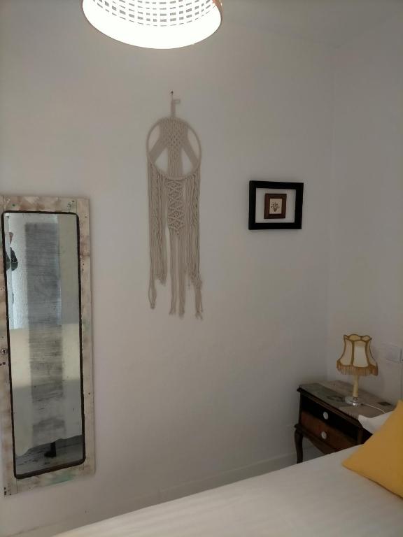 A bed or beds in a room at Covaleda naturazleza y relax
