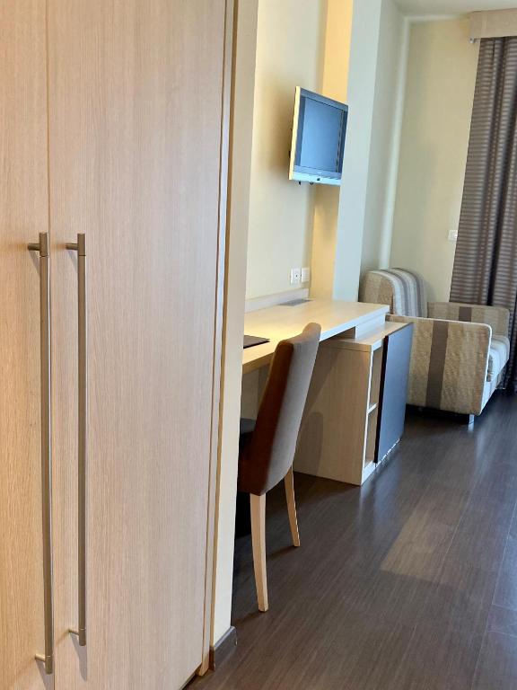 TV a/nebo společenská místnost v ubytování Hotel Campagnola