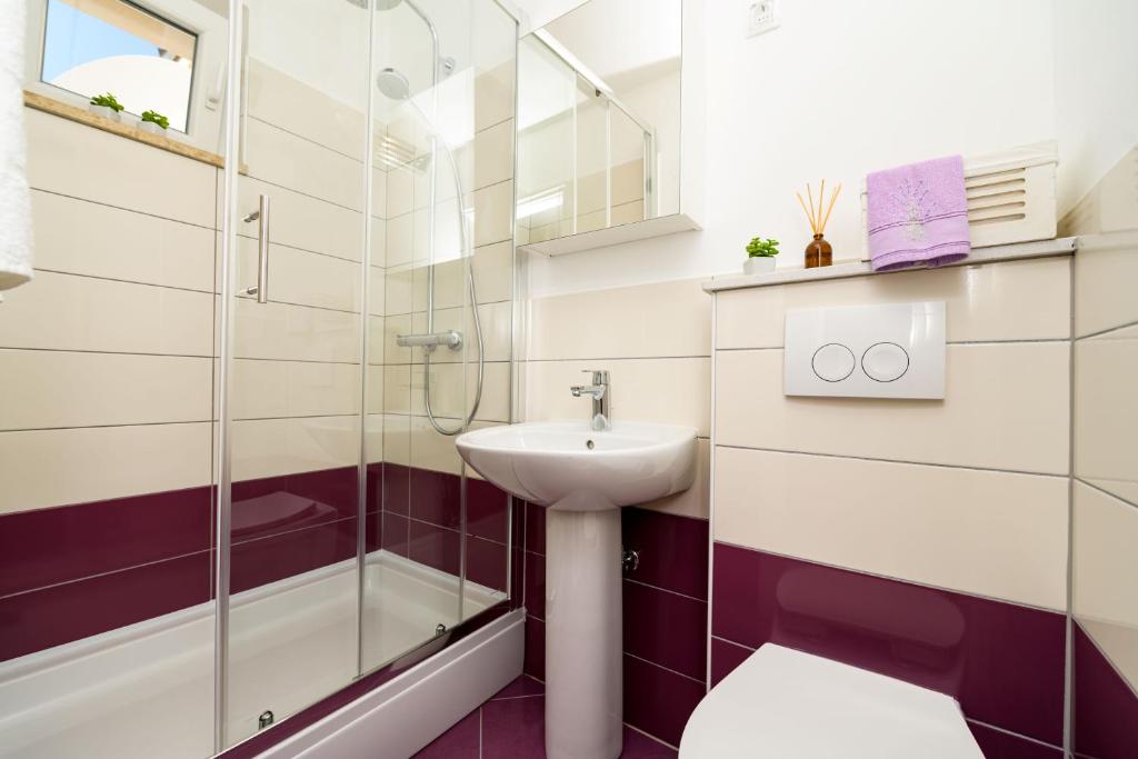 Koupelna v ubytování House Rosa