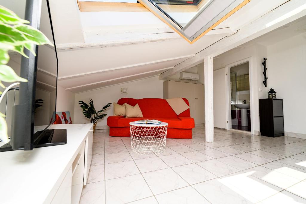 Posezení v ubytování House Rosa