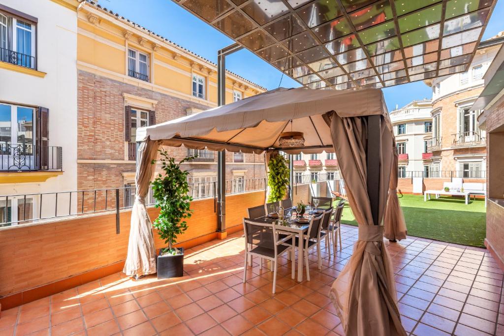 Balkón alebo terasa v ubytovaní Terraza Larios