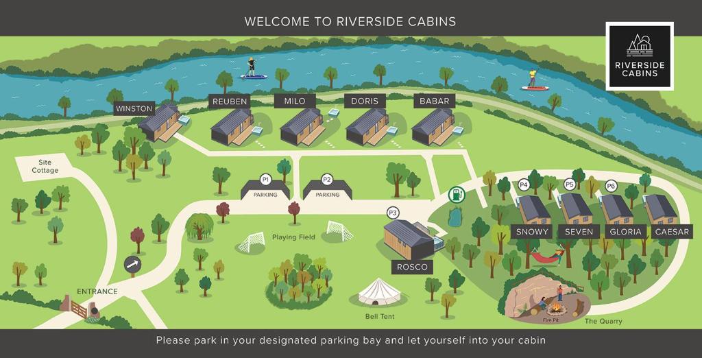 Fotografie z fotogalerie ubytování Riverside Cabins v destinaci Shrewsbury
