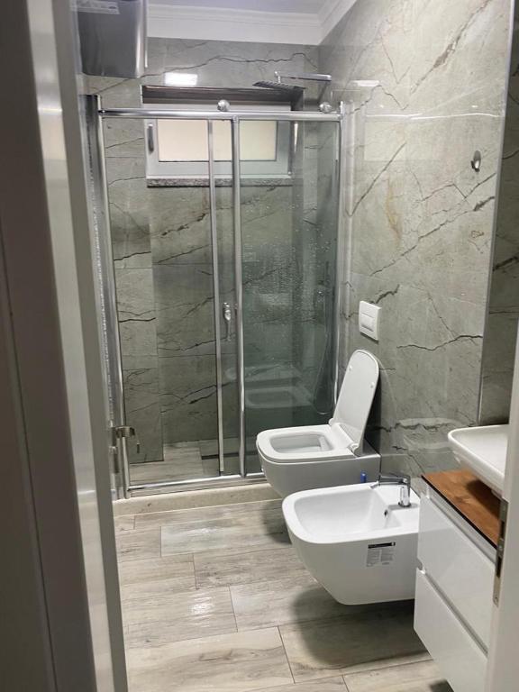 Koupelna v ubytování AAA Apartment