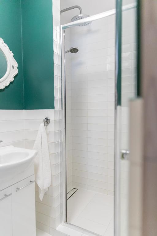 Kúpeľňa v ubytovaní Apartamenty Przylesie