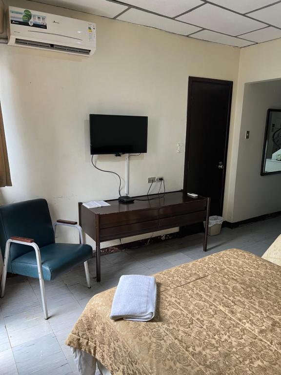 TV a/nebo společenská místnost v ubytování Hotel Rizzo