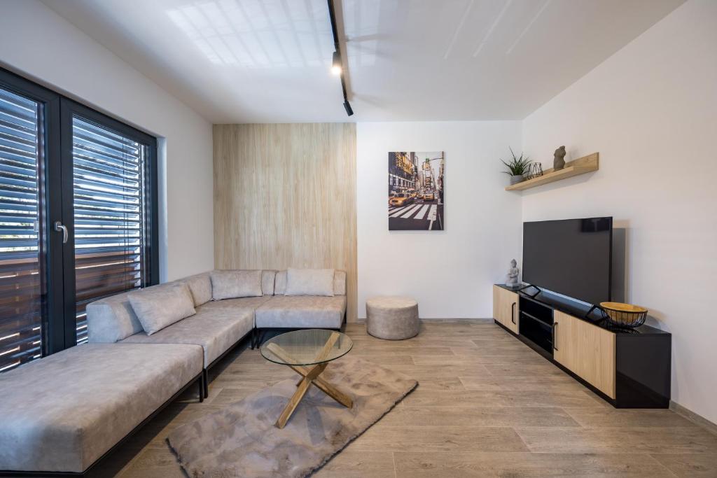 Posezení v ubytování Apartmány Na Lánech