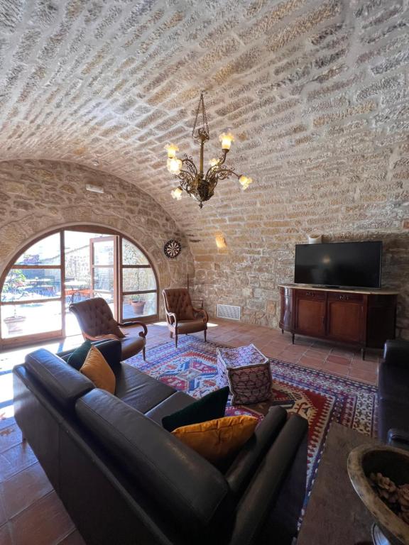 Posezení v ubytování Hotel del Sitjar