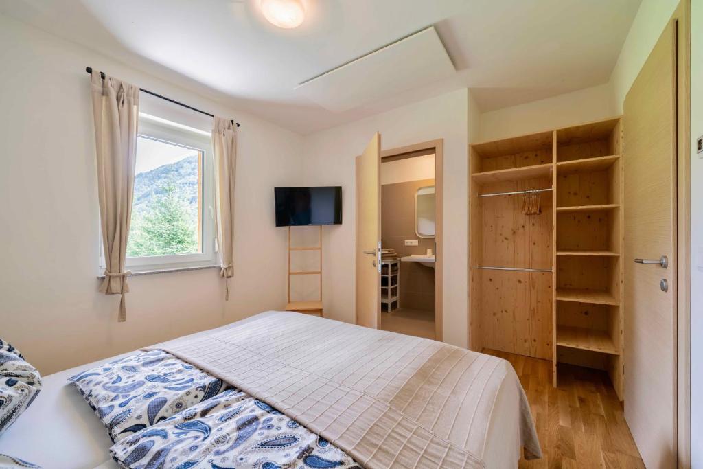 Postel nebo postele na pokoji v ubytování 4Luxuriöses Ferienhaus in traumhafter Landschaft