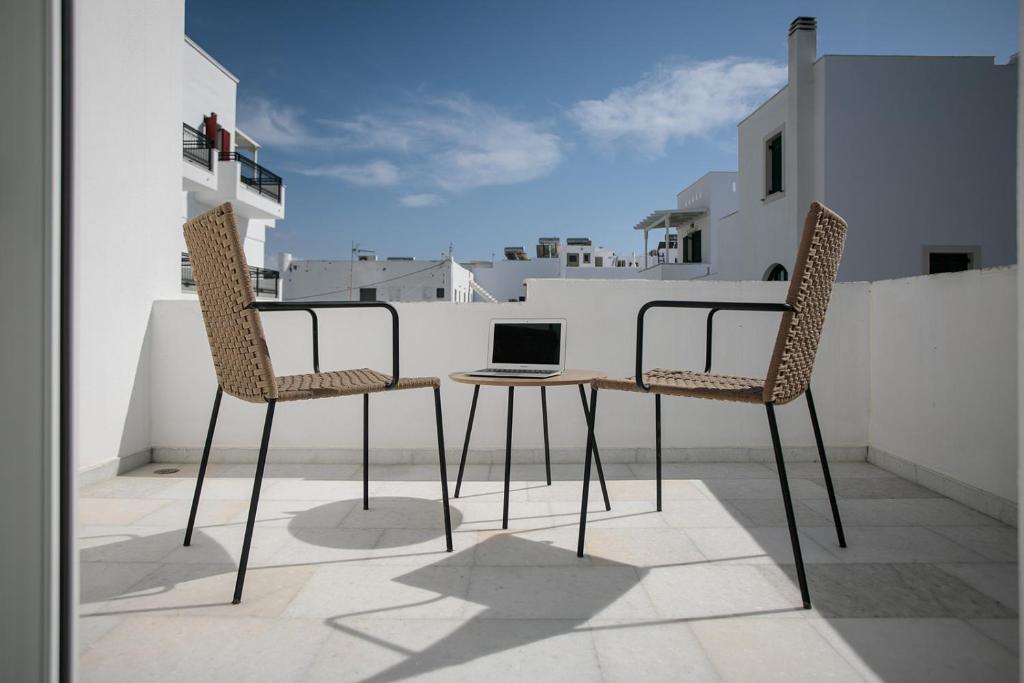 Balkón nebo terasa v ubytování Naxos Hotel Poseidon