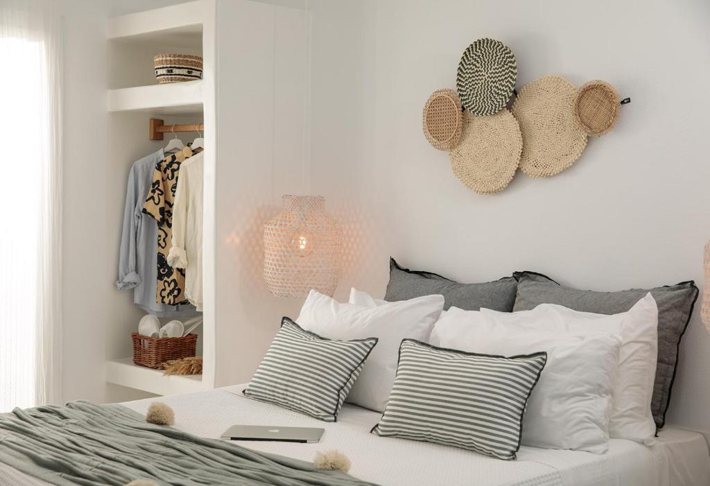Postel nebo postele na pokoji v ubytování Naxos Hotel Poseidon