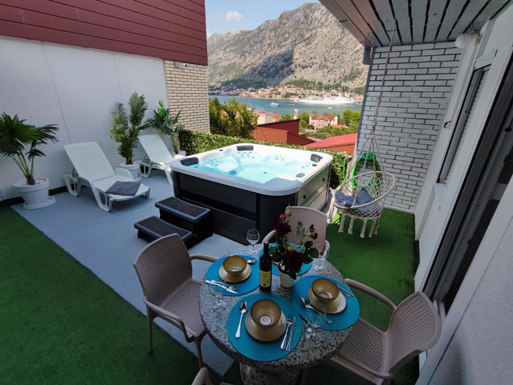 Nespecifikovaný výhled na hory nebo výhled na hory při pohledu z apartmánu
