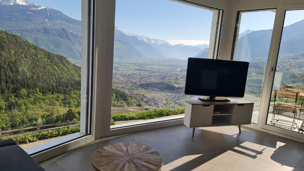 Nespecifikovaný výhled na hory nebo výhled na hory při pohledu z apartmánu